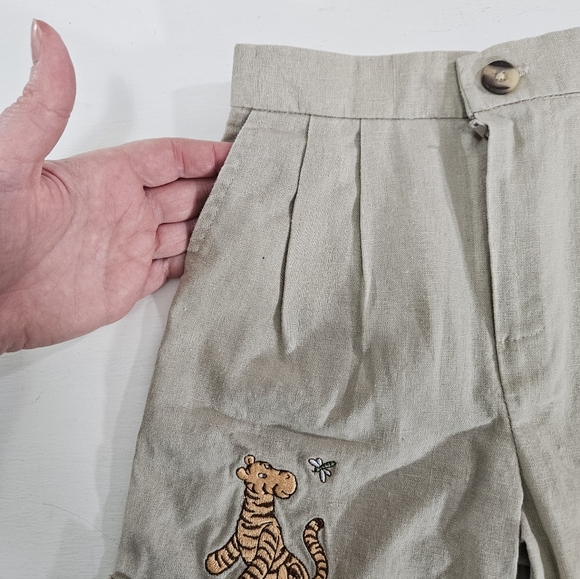 Disney vintage khaki Tigger shorts kids size 18m - Picture 9 of 14
